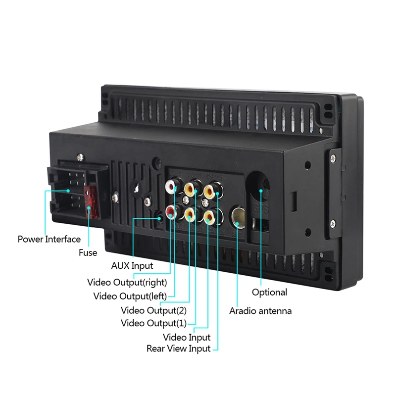 2 Din Автомобильный Радио 7 дюймов плеер Mp5 Пресс Экран Bluetooth мультимедийный Fm Aux Usb Sd