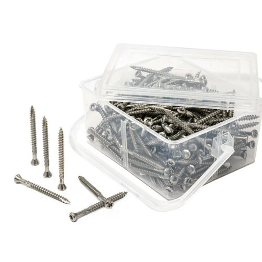Винты накатанные из нержавеющей стали Torx тип 17 (#10x2-3 /8 дюймов)- 5 фунтов/коробка |