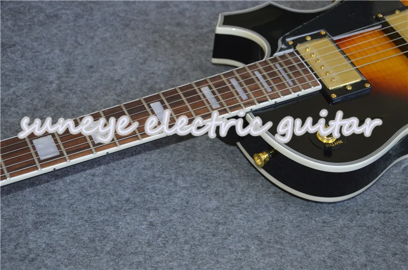 Suneye Black Pickguard на заказ электрогитара в винтажном Sunburst гитара Бесплатная доставка |