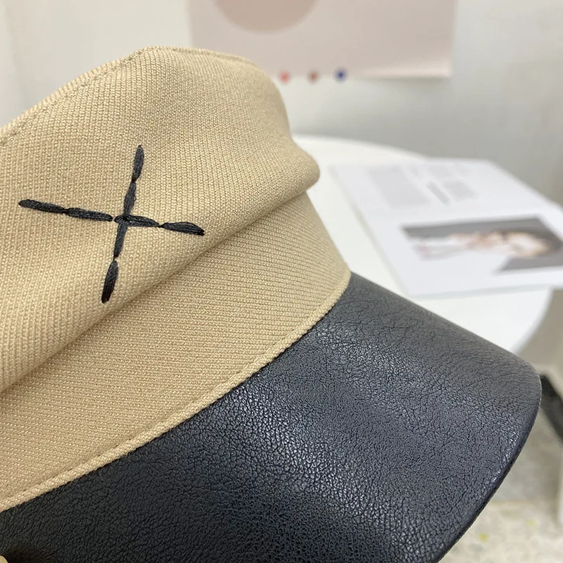 Тёмно-Синяя Женская кепка в стиле милитари модные женские армейские шапки