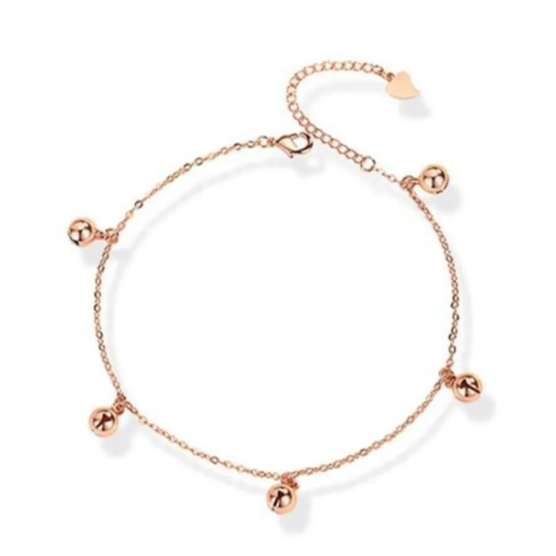 Трендовые женские ножные браслеты розового золота для женщин ювелирные изделия