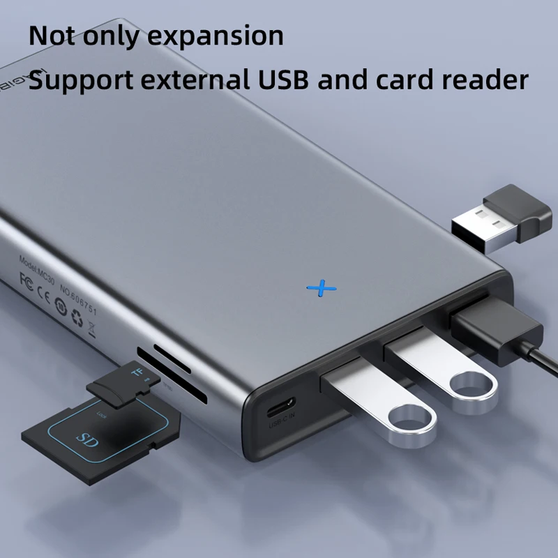 Хагбис USB C концентратор с корпусом жесткого диска 2 5 SATA к 3 0 Type адаптер для