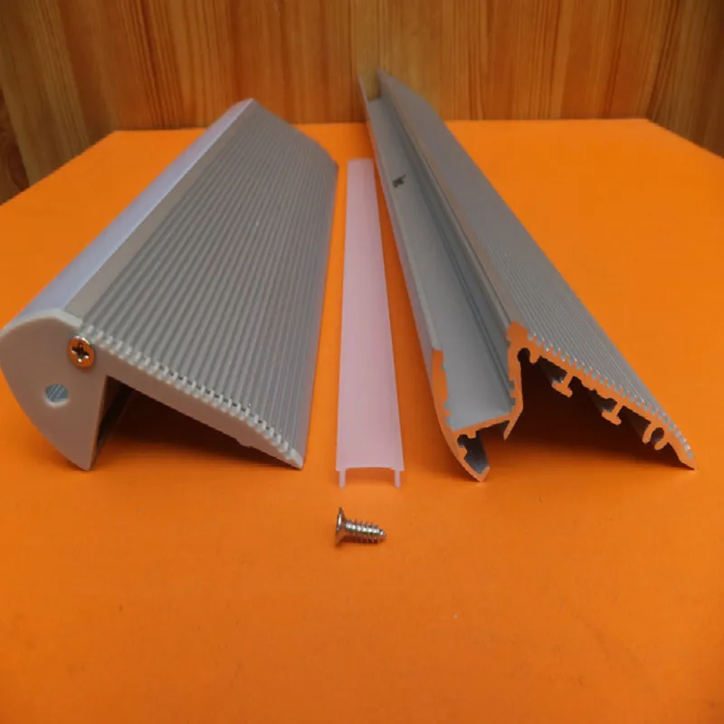 Free Shipping High quality Cinema step lighting led aluminum profile for stair applications 2m/pcs 16m/lot | Обустройство дома