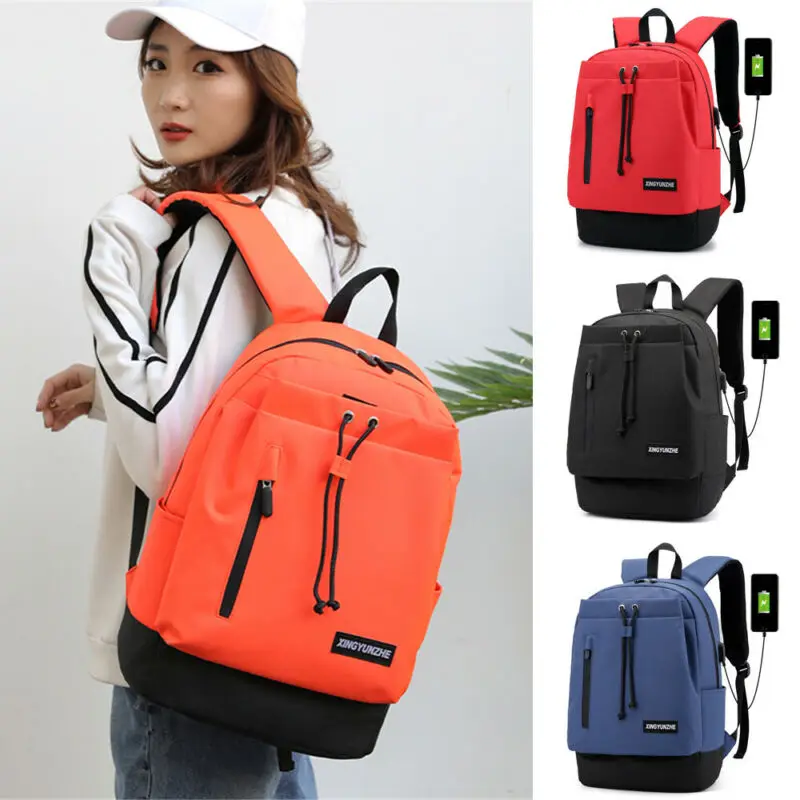 Рюкзак мужской из ткани Оксфорд с защитой от кражи USB-портом для зарядки и замком |