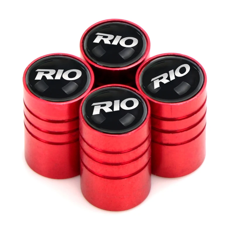 Колпачки для клапанов автомобильных шин 4 шт. из металлического сплава Kia rio ceed