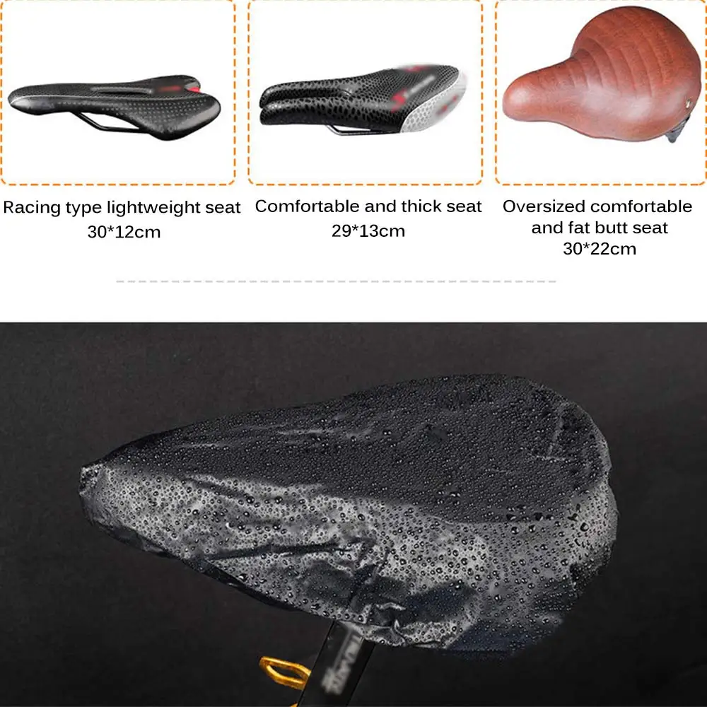 

Bicycle Seat Rain Cover Outdoor Waterproof Elastic Saddle Cover Dust and Rain Bike Saddle Bike Cusion Cover Bike Accessories