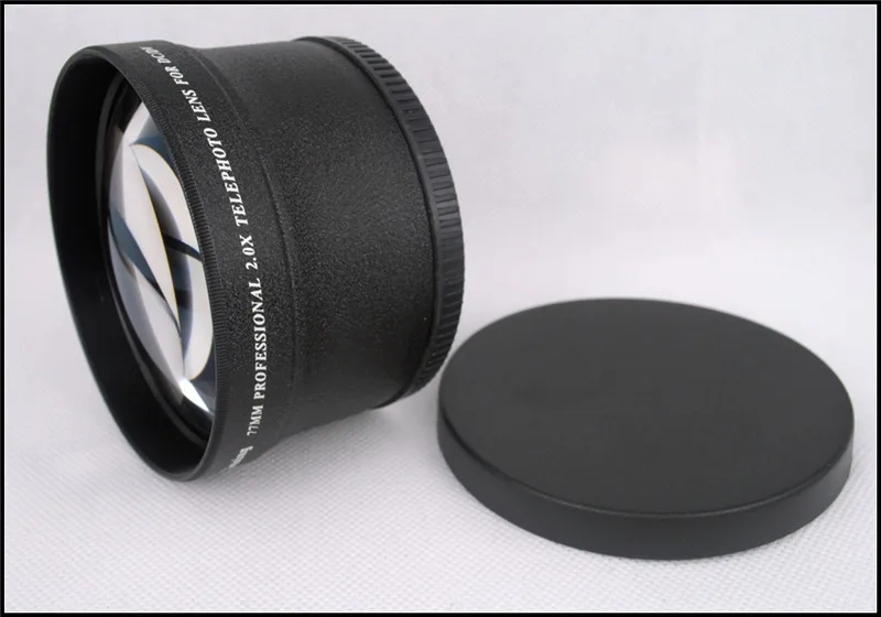 Металлическая профессиональная макрокамера 77 мм 2.0X телеобъектив для цифровой