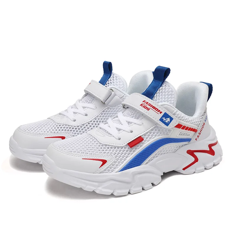 

2021 Children Casual Shoes Kids For Girls Fashion Sneaker 5 to 6 Years New White Mesh Boys Running Shoes Summer Size28 to 39