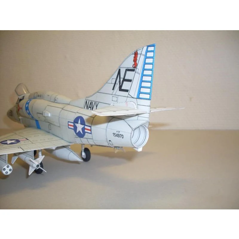 Модель 3D карты самолета игрушки Масштаб 1:33 US A4 Skyhawk Fighter военная модель бумажные