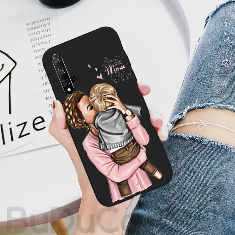 

Fashion Mam Super Mom Baby Girl Phone Case for huawei honor play 8x max 8A 8C view 20 v20 8 9 10 lite 7x 7s 7a 7c pro v10 cover
