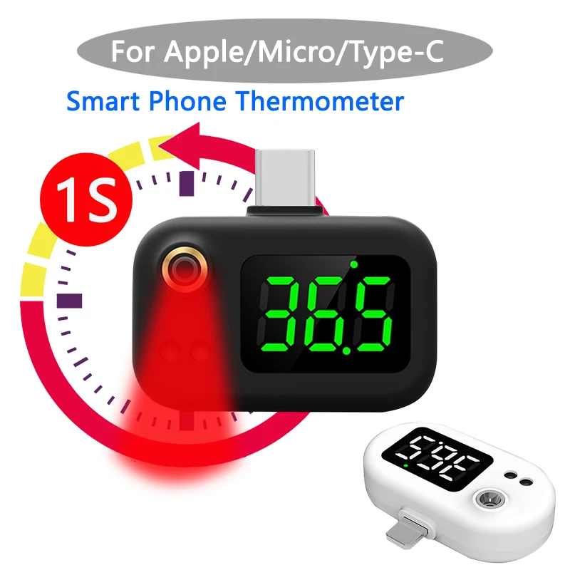 

Kids Cell phone Thermometer Infrared Digital Body Measurement Forehead Ear Non-Contact Adult Body IR Children Termometro Digita