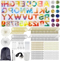 diy letter silicone molds large alphabet jewelry resin casting molds and tools set backward number moulds kit best price