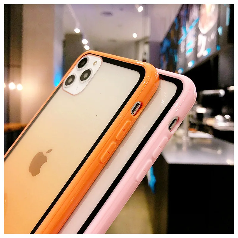 Силиконовый чехол для телефона iPhone 11 Pro Max X XS XR модный градиентный чехол-накладка 7
