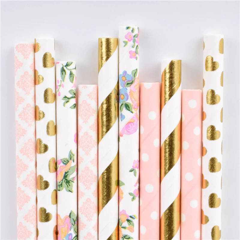 Бесплатная доставка 25 шт. в ассортименте розовые соломинки балерины бумажные