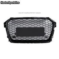 a1 rs1 not logo style racing grills front sport honeycomb hood grill for audi a1 s1 sline 2015 2018 car styling accessories