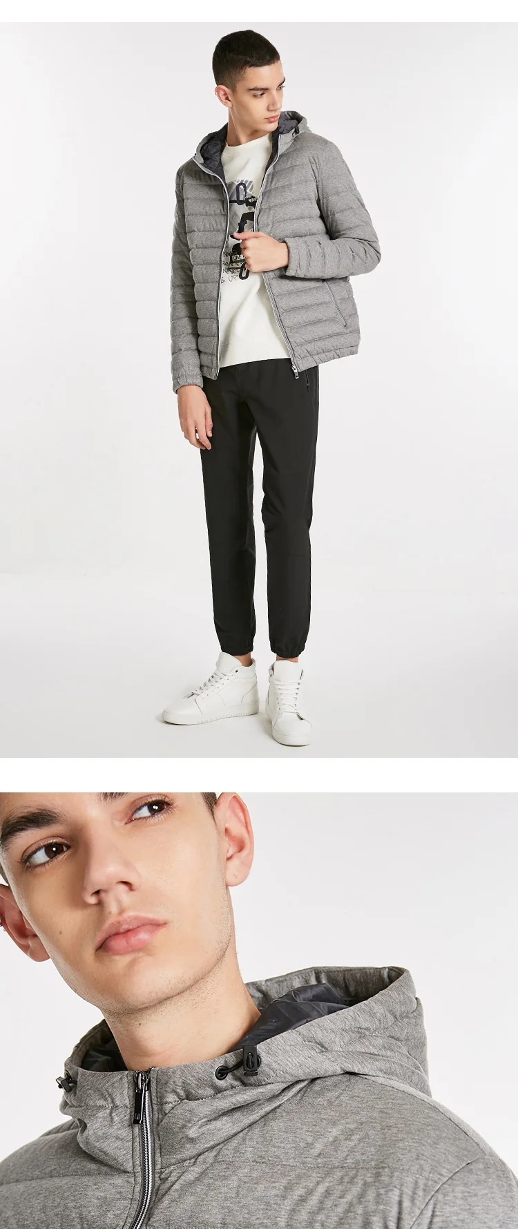 JackJones мужской короткий пуховик с капюшоном, парка, пальто, верхняя одежда, мужская одежда 218312501
