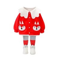 fashion spring autumn new baby clothes children girls cotton sports jacket pants 2pcsset toddler active costume kids tracksuits