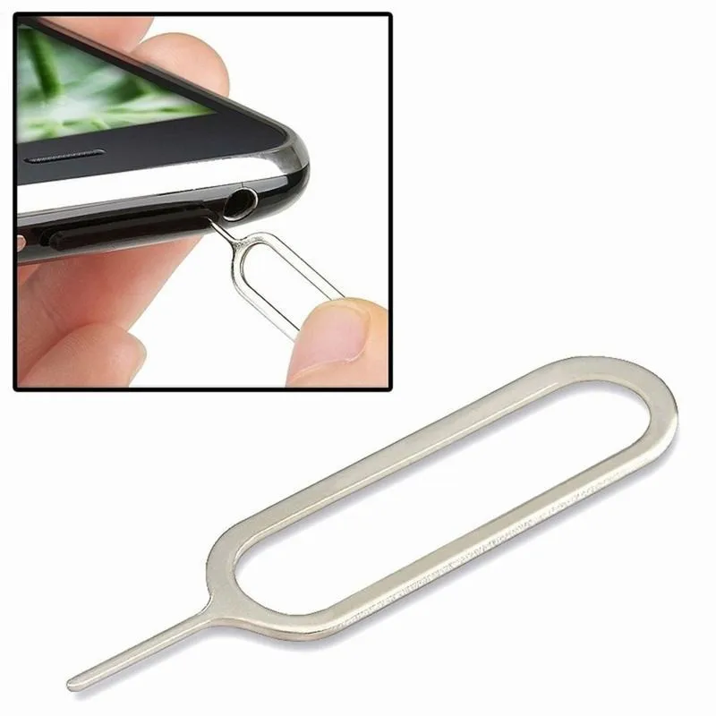 

10 PCS Metal Sim Card Tray Removal Eject Pin Key Tool Needle For iphone 5 6s 7 8Plus iPad samsung Galaxy S7 edge vivo oppo zte