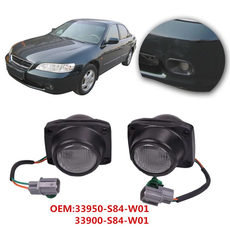 CAPQX правой и левой туман светильник переднего бампера лампы 33900 S84 W01 33950 для ACCORD CG5