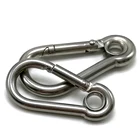 304 316 пружинный карабин из нержавеющей стали с кольцом m4 m5 m6 m7 m8 m9 m10 m11 m12 карабин с проушиной, J026