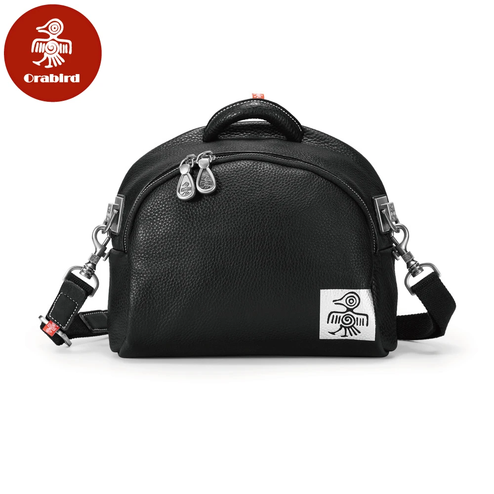

Orabird Luxury Crossbody Saddle Bag for Women 100% Soft Genuine Leather Half-Moon Shoulder Handbags Casual City Bags