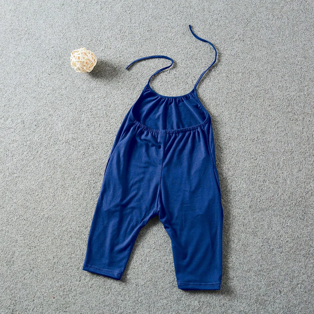 

Kids Girls Jumpsuits Summer Baby Girl Solid Overalls Jumpsuit Soft Girls Fashion Sunsuits Outfit Clothes