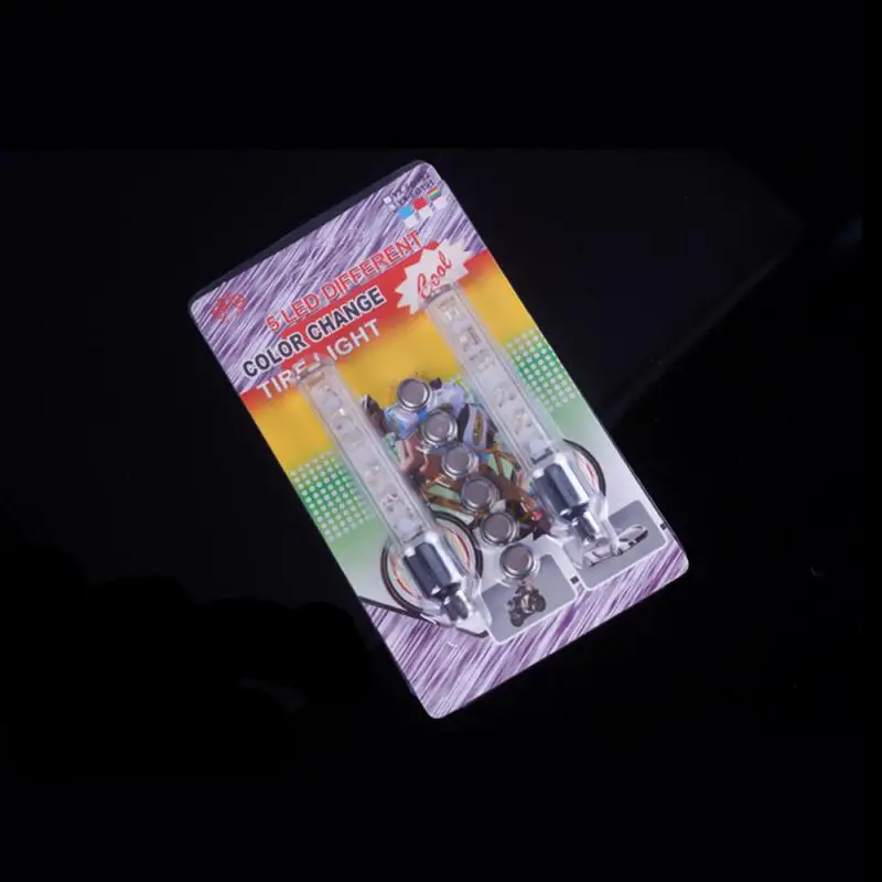 

Bicycle Tire Valve Light With Batteries Creative Bike Light Practical Cycling Sporting Goods LED Colorful Bike Accessories