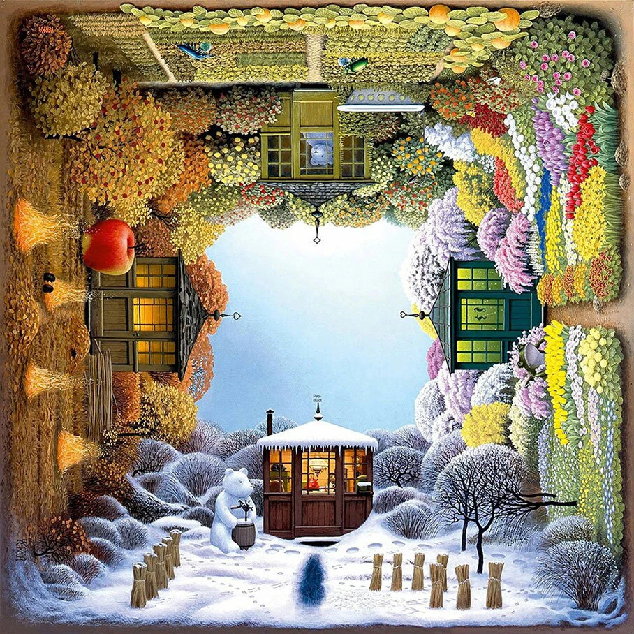 Набор для алмазной вышивки сделай сам картина из четырех сезонных алмазов 5D