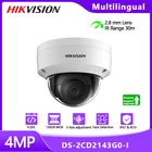 Hikvision DS-2CD2143G0-I HD 2,8 мм объектив 4 МП Антивандальная Купольная IP-камера наружная H.265 WDR IP67 POE CCTV камера с обнаружением безопасности