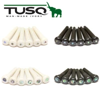 tusq artificial ivory material acoustic guitar bridge pins traditional modern black and white series of fixed string nails