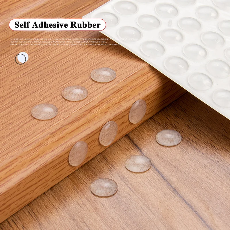 

8MM Self Adhesive Silicone Rubber Damper Buffer Cabinet Bumpers Furniture Pads Cushion Protective Hardware Bumper Stopper 100pcs
