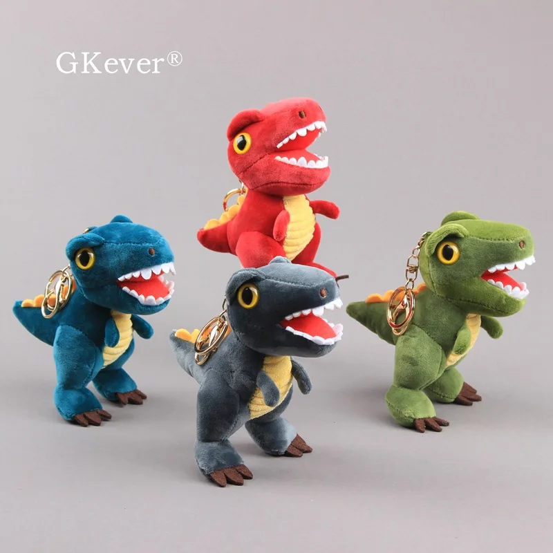 

4 Colors Cool Dinosaur Dragon Plush Keychain Toy Animal Doll Pendant Decor Keyring Kids Gift