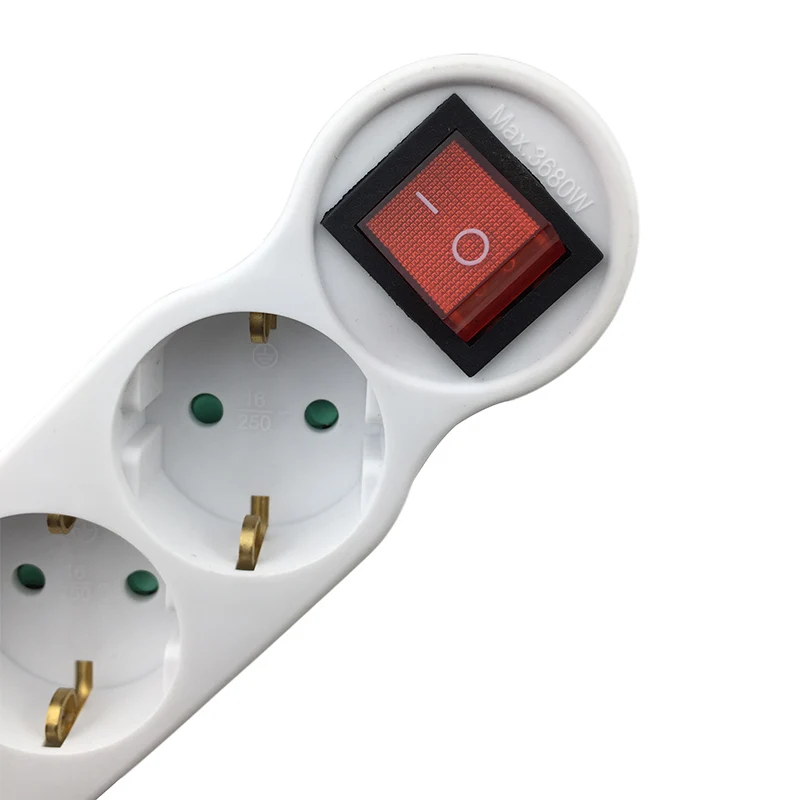 Розетка европейского и немецкого стандарта 3 Расширительных розетки с