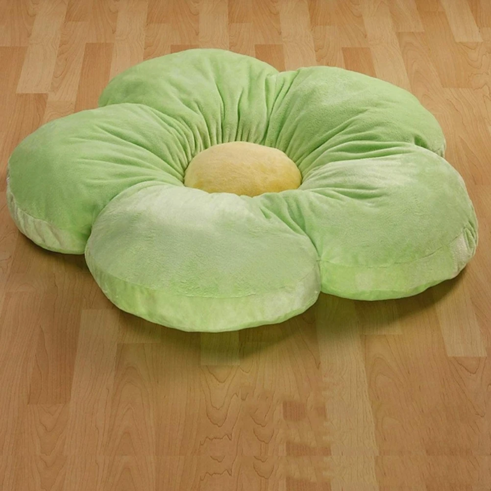 Кукла 50 см подушка в форме цветка толстая плюшевая японский зеленый цветок
