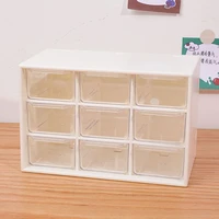 9 grid drawer desktop organizer desk storage box multifunctional cosmetic storage box for bedroom school stationery accessories