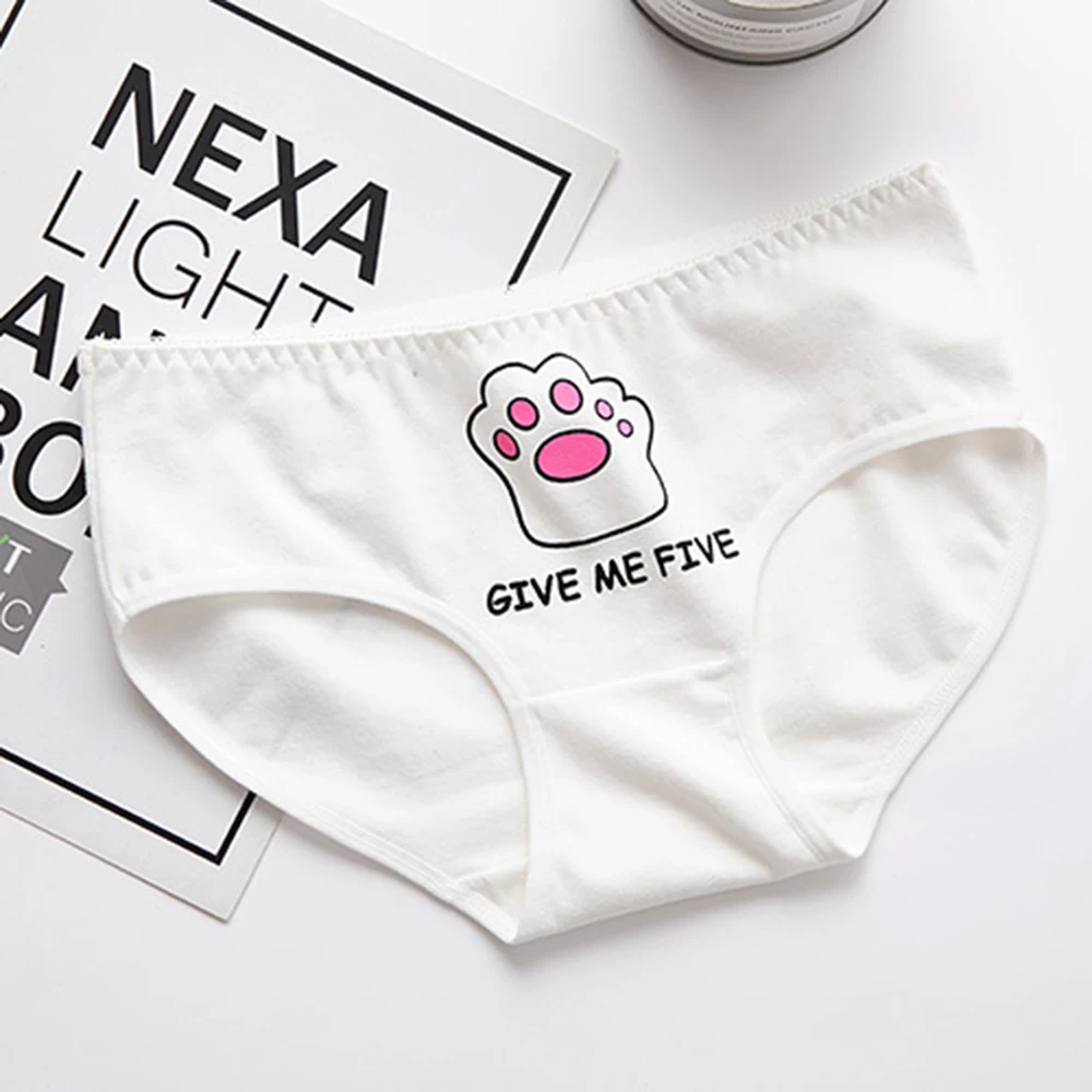 Женские трусики с милым принтом нижнее белье животными из мультфильмов