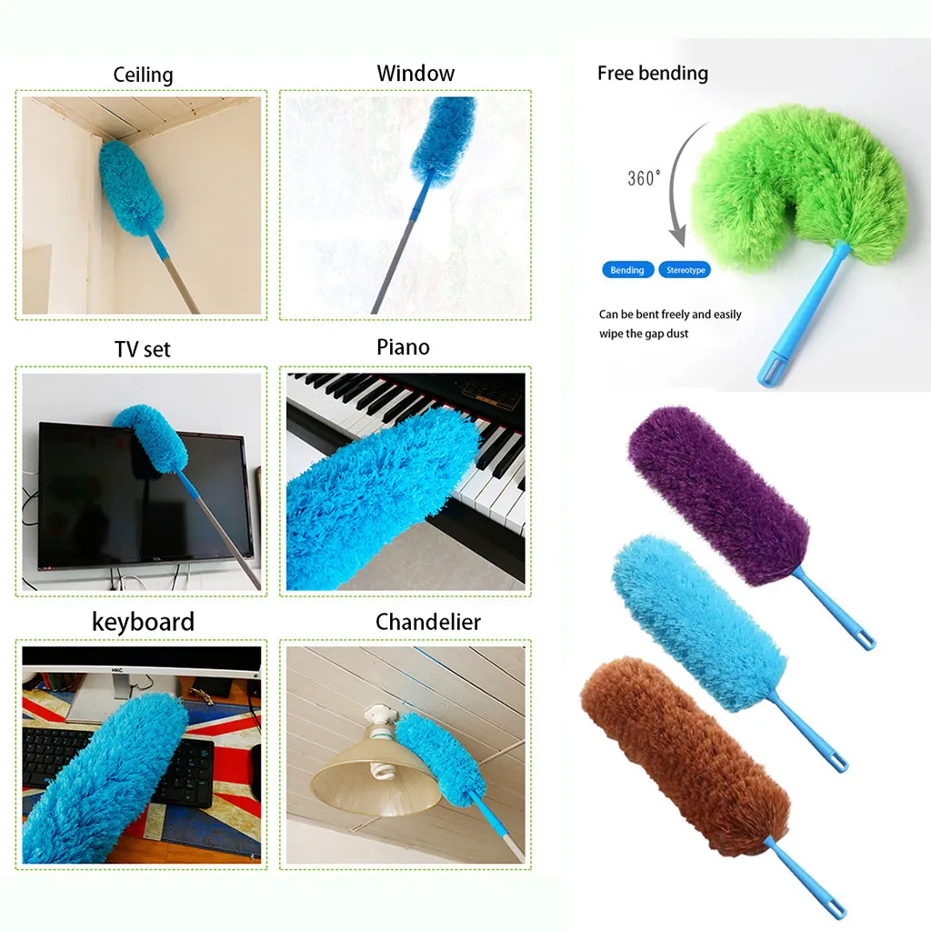 Окно Регулируемый щетка для чистки волос мебели пылесборник статического