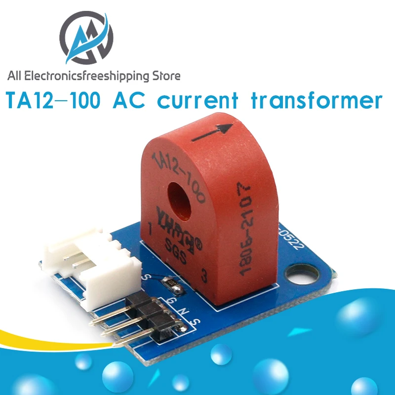 TA12 100 трансформатор переменного тока модуль датчика 0 5A 3p/ 4p интерфейс