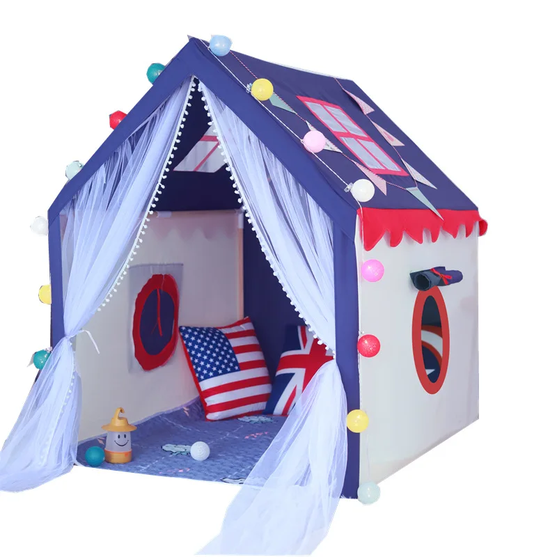 

Children's Tent Indoor Play House Boy Toy Girl Princess House Baby House Home Bed Fence Castle
