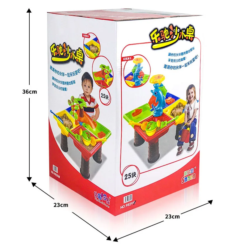 

Creative Baby Summer Sand And Water Table Box Baby Kids Children Outdoor Beach Waterwheel Toys Family Play Set