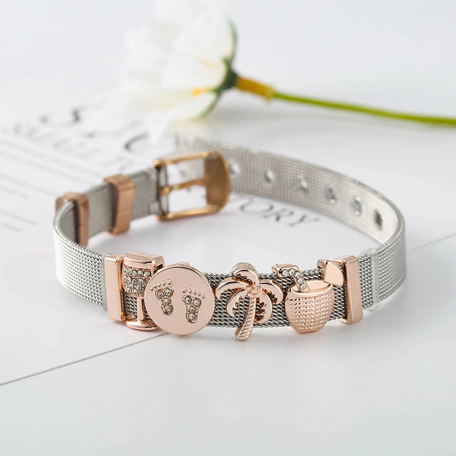 Браслет Seialoy из нержавеющей стали для мужчин и женщин Шарм в виде звезд Луны с