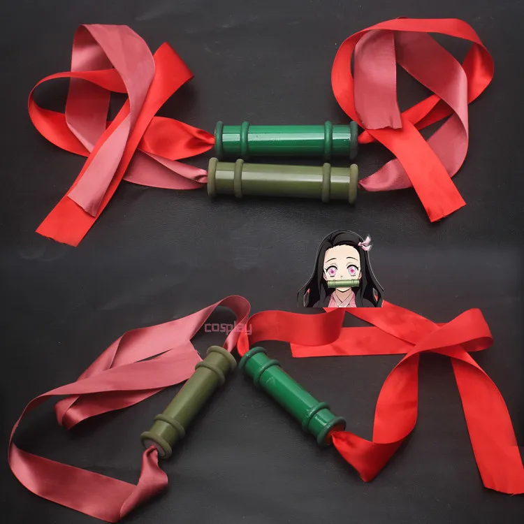 Демон убийца фигурки Tanjirou Nezuko Косплэй запечатывания палка Kimetsu без Yaiba Аниме