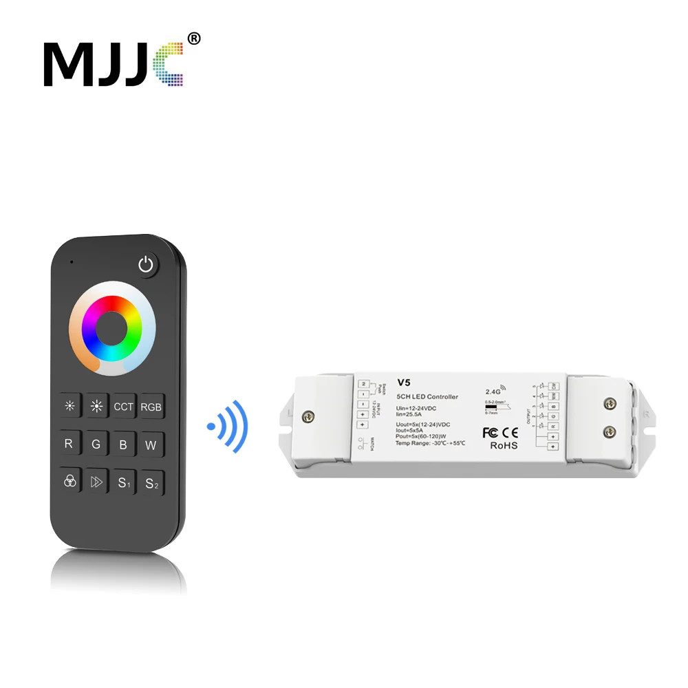 Беспроводной пульт управления светодиодной лентой RGBCCT 12 В 24 5 каналов А RGB CCT RGBW RGBWW
