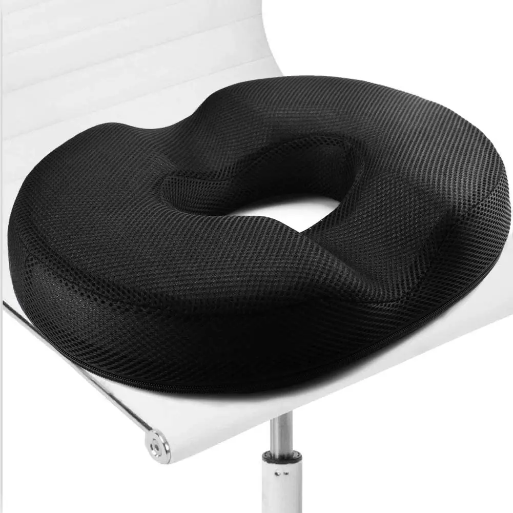 

Donut Tailbone Pillow - Hemorrhoid Cushion, Donut Seat Cushion Pain Relief for Hemorrhoids, Bed Sores, Prostate, Coccyx, Sciatic