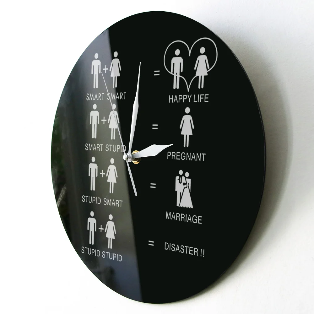 Декоративные настенные часы кончик свидания Настенный декор с мантрой плохой