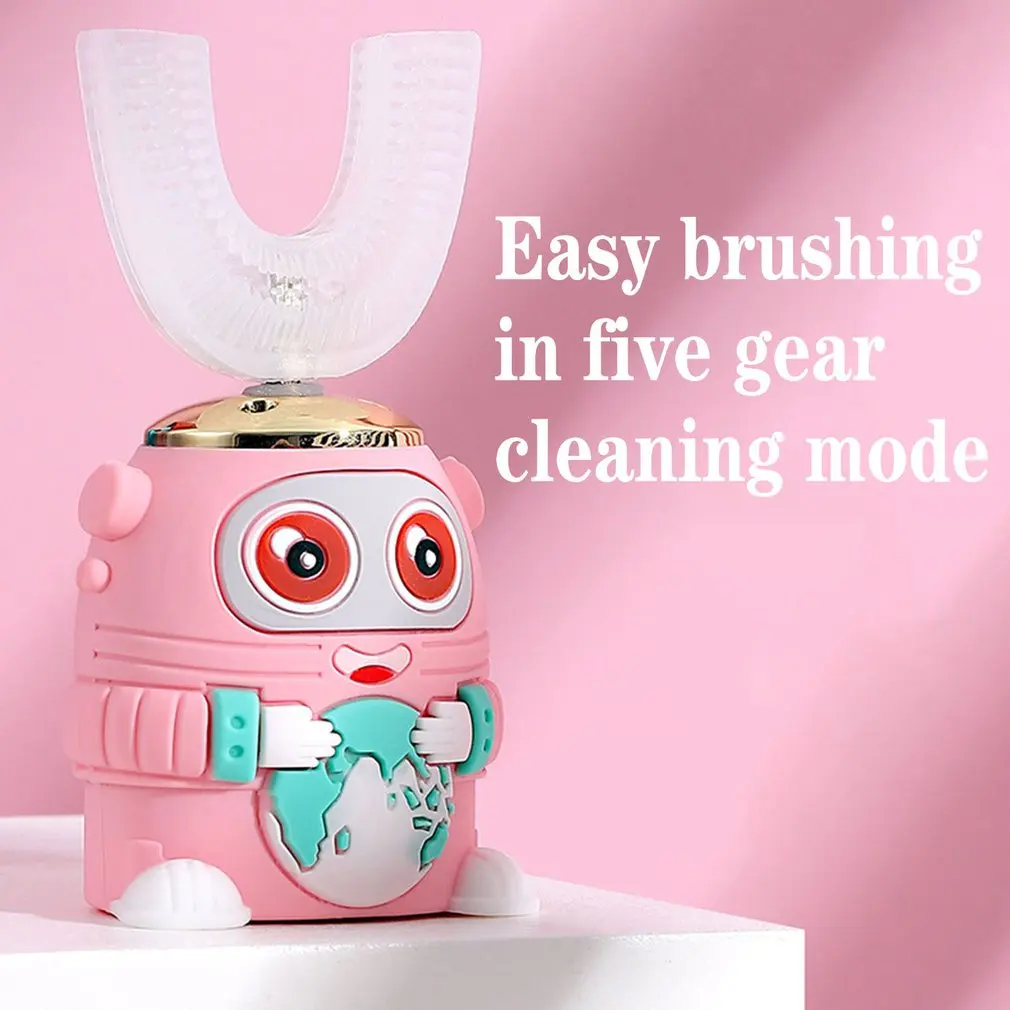 

IPX7 Full Body Waterproof U-shaped Oral Electric Toothbrush For Children No Dead Angle Cleaning Electric Toothbrush
