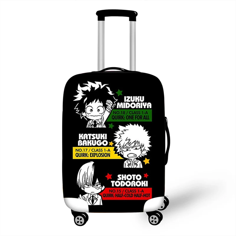 18-32'' Anime Boku No Hero Academia Elastic Luggage Protective Cover Trolley Suitcase Protect Dust Bag Case Travel Accessories