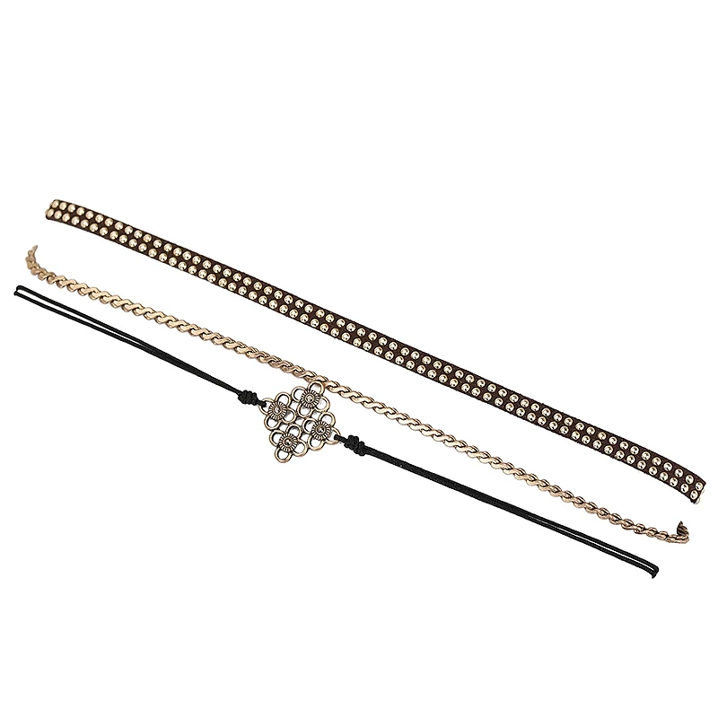 Fever & Free многослойное античное золотистое колье чокер для красивых женщин