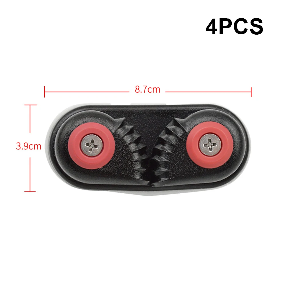 

4 PCS Black Cam Cleat Boat Cam Cleats Matic Fairlead Marine Sailing Sailboat Kayak Canoe Dinghy Accessories