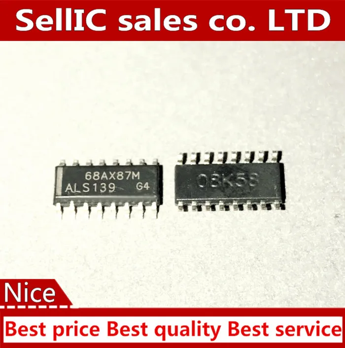 Встроенный чип IC SN74ALS139DR SN74ALS139 74ALS139 3 9 мм SOP | Электроника